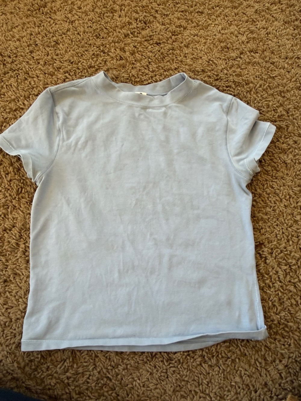 Yogalicious Pale Blue Short Sleeve Crew Tee